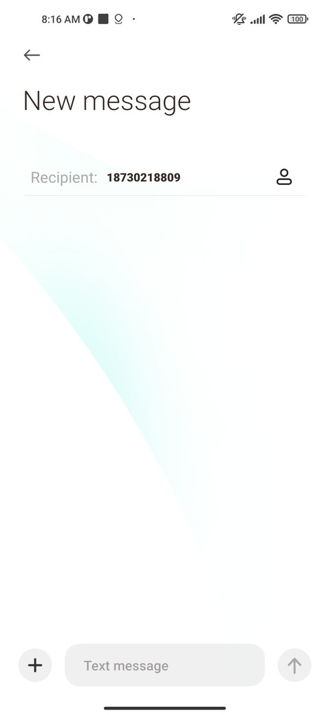 Simple cyan screenshot