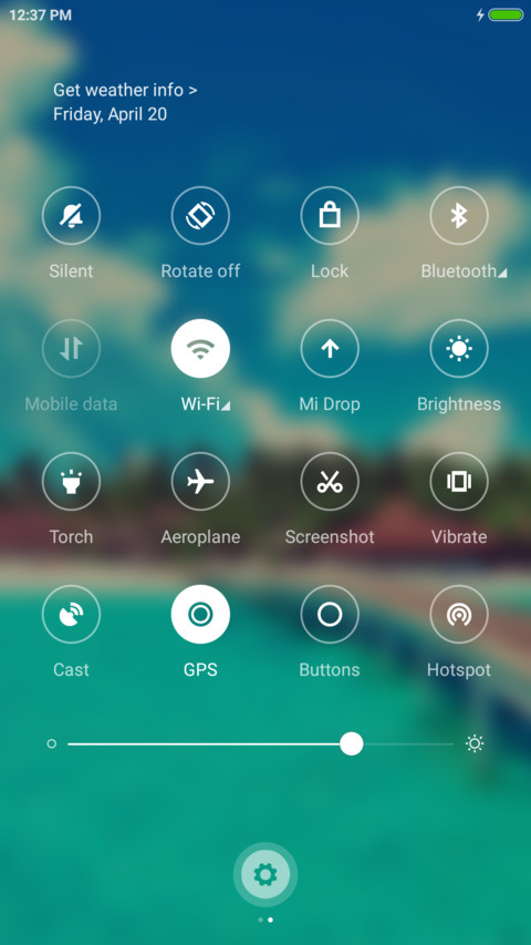 The blue sky screenshot