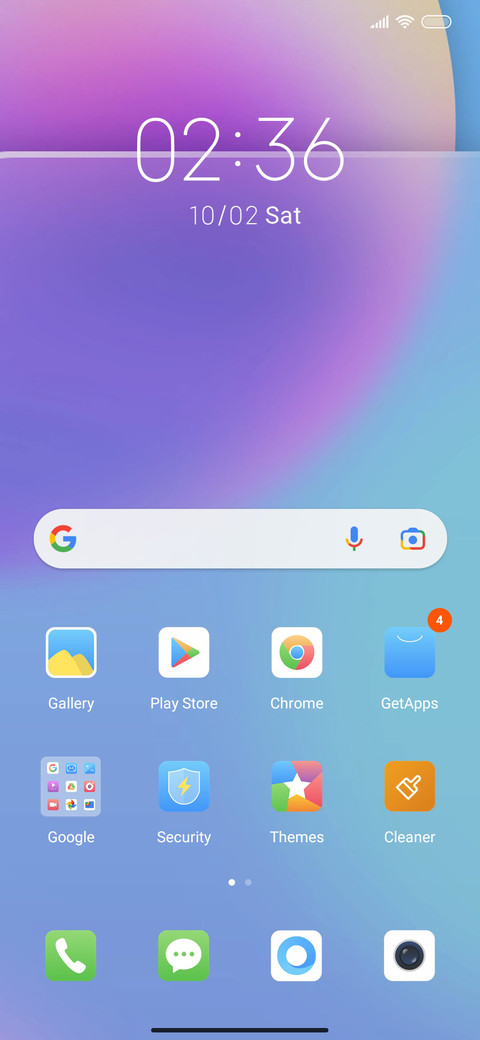 Transparent screenshot