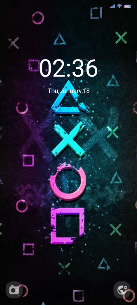 Colorful symbols screenshot