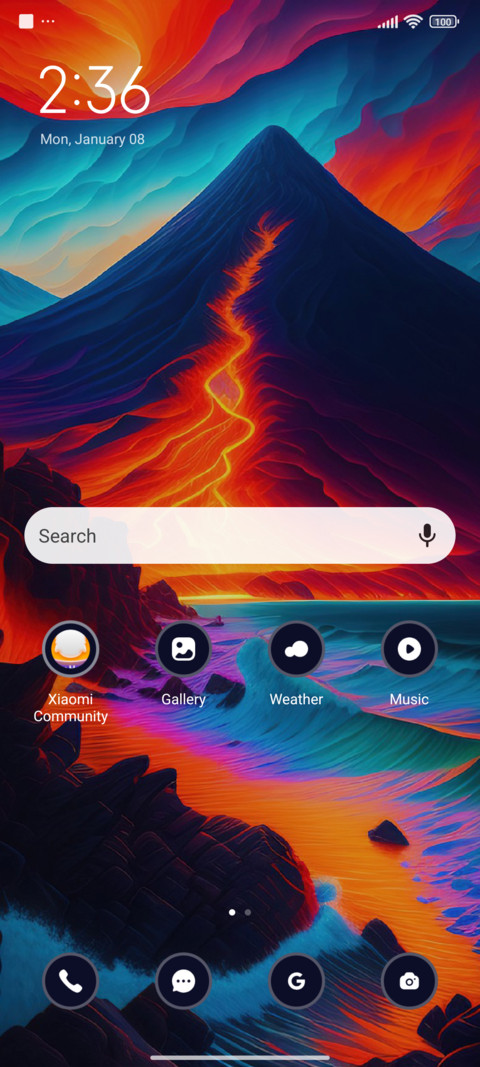 Colorful Volcano screenshot