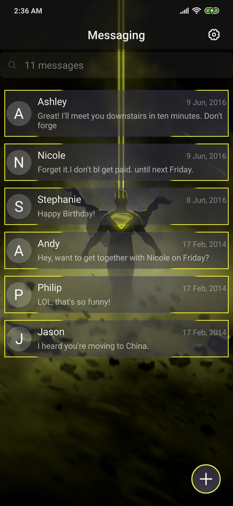Yellow Gradient X screenshot