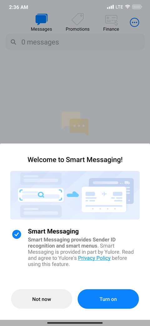 Android X screenshot