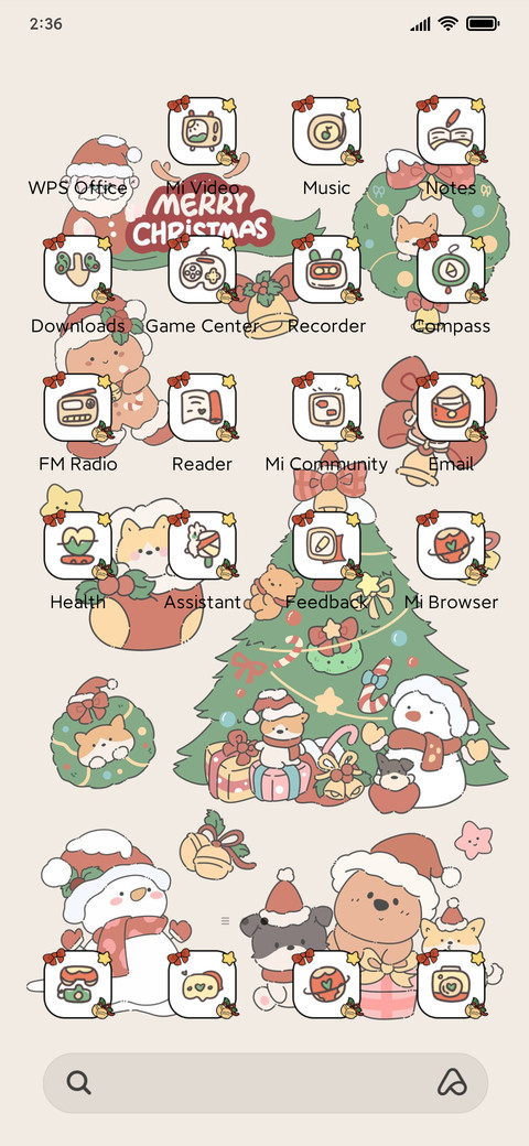 Christmas sticke screenshot