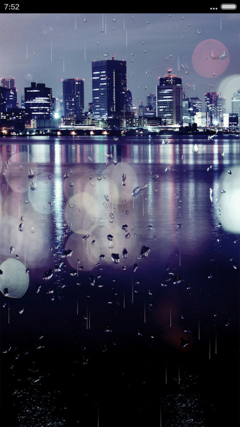  4D特效 下雨的城市 screenshot