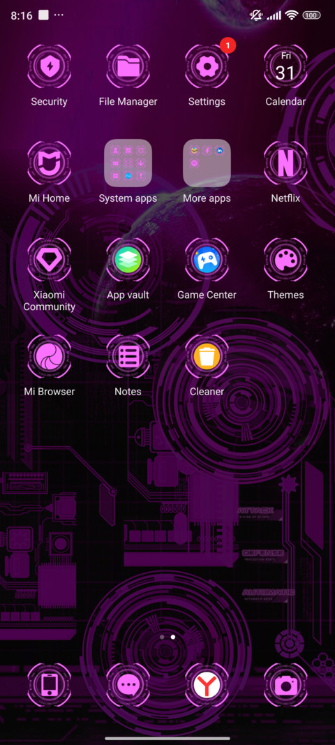 Neon Tech Glow screenshot