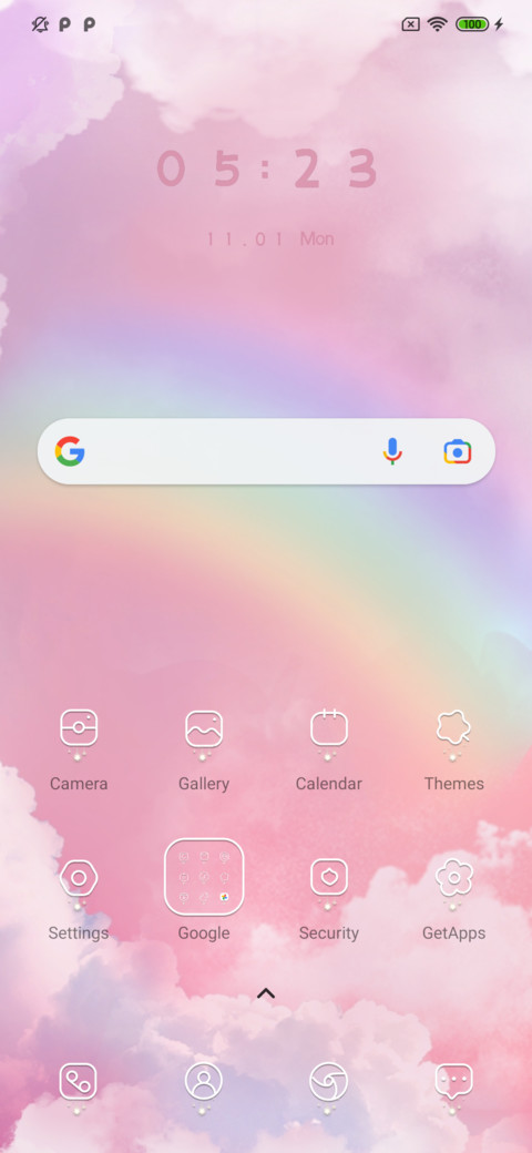 Wallpaper pink sky screenshot