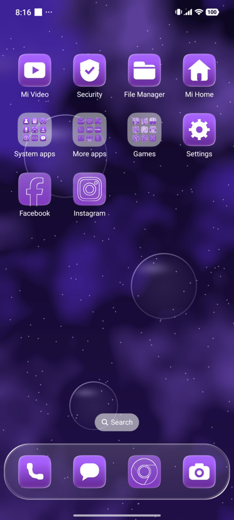 Purple Real Glass screenshot