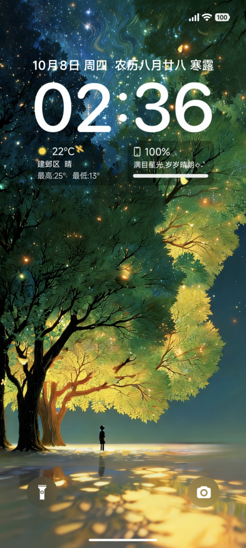 动态夜林星落 screenshot