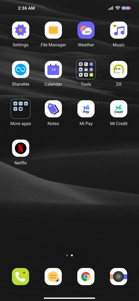 Trendy contrasting screenshot