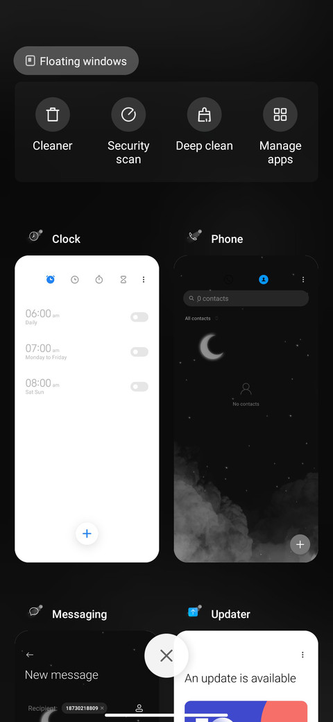 Starry moon night screenshot
