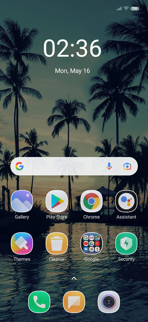 Beach coconut tree screenshot