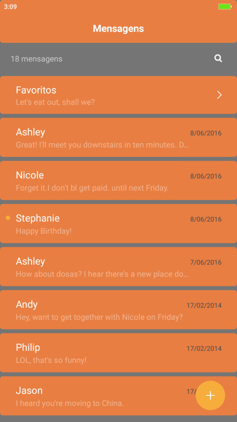 Orange Accents screenshot