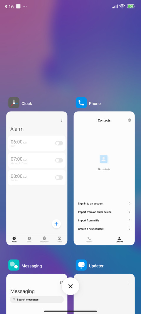 Widget geometry screenshot