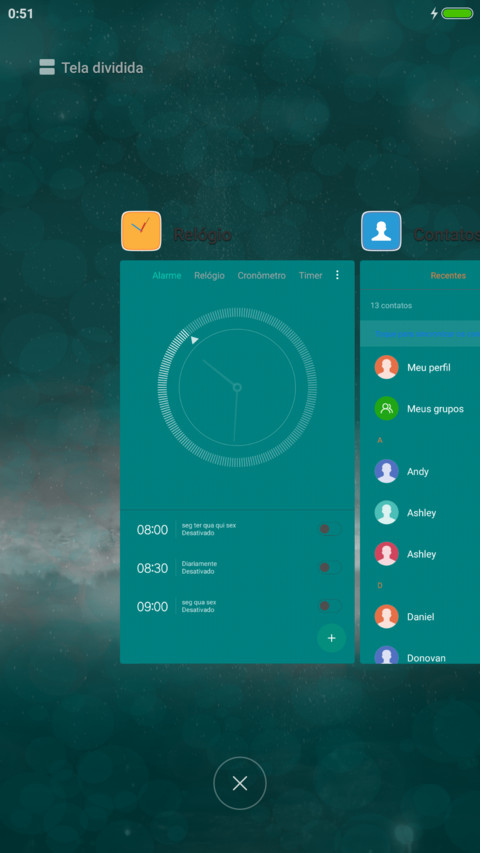Teal UI met U screenshot