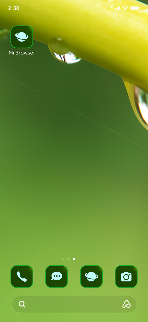 Rain leaf screenshot