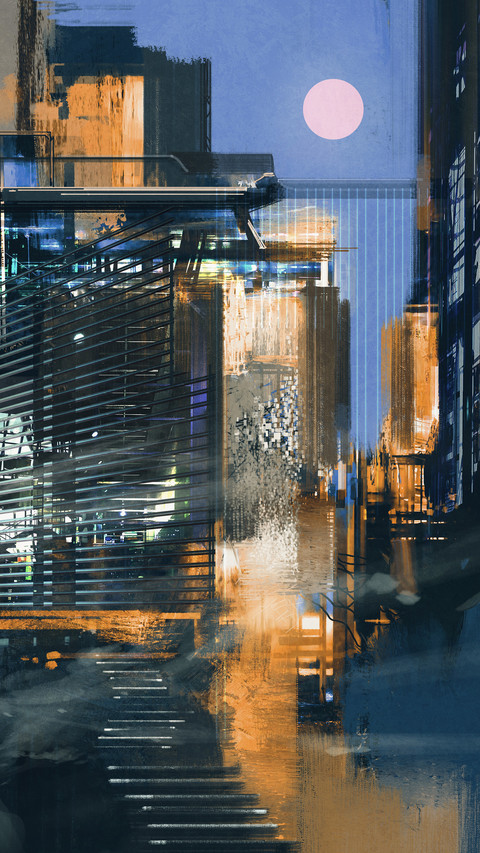 科幻城市-拍信创意 screenshot