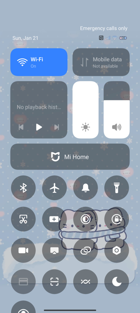 Winter day kitten screenshot