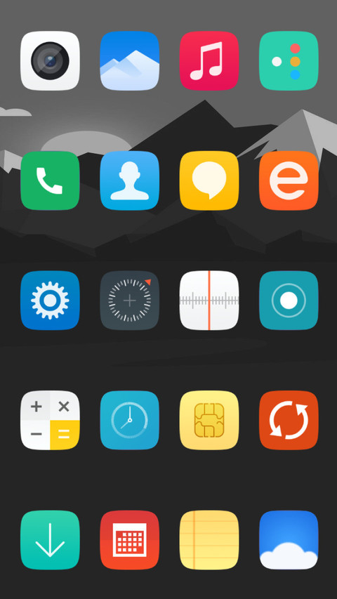 black galaxy ui screenshot