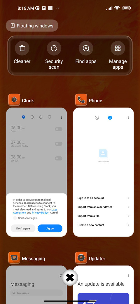 Orange v12 screenshot
