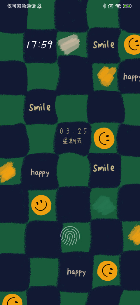 格子绿色笑脸 screenshot