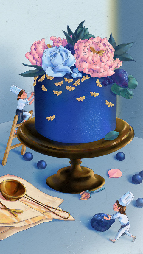 Flower cake tutorial sharing 07 screenshot