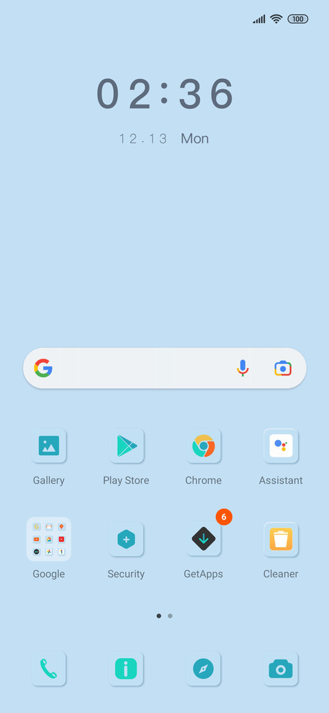 Blue out of blue screenshot