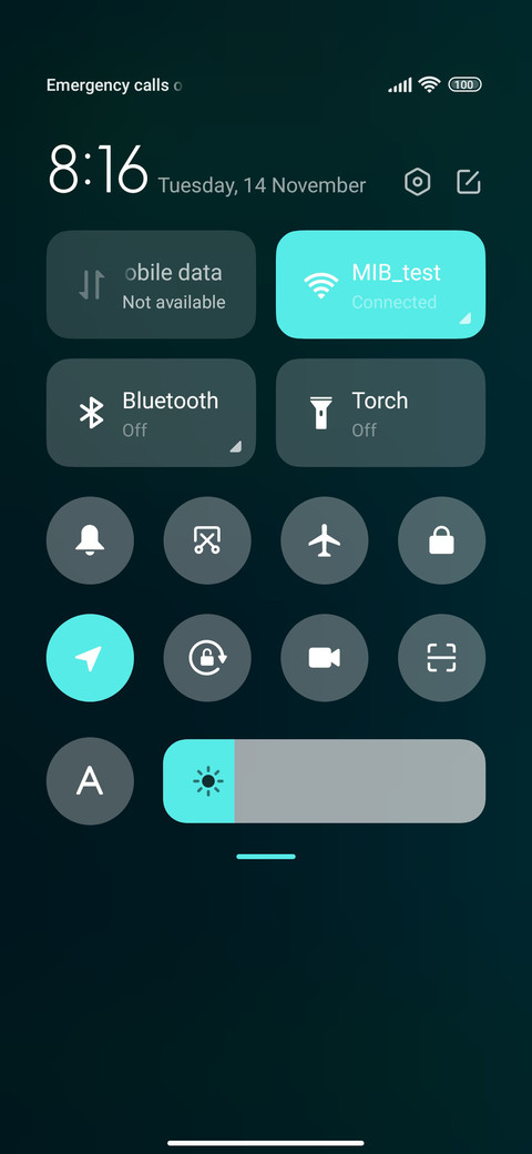 minimal blue screenshot