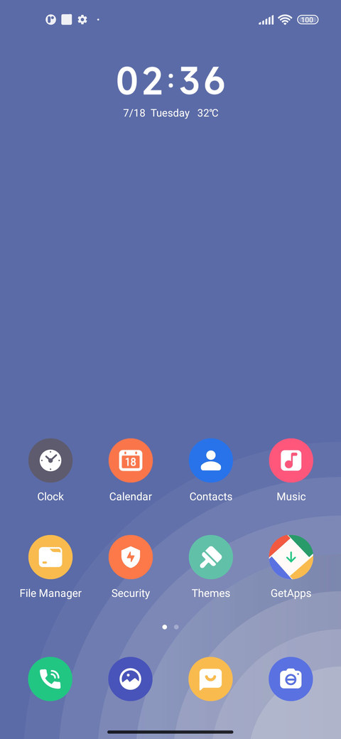 Simple gradient screenshot