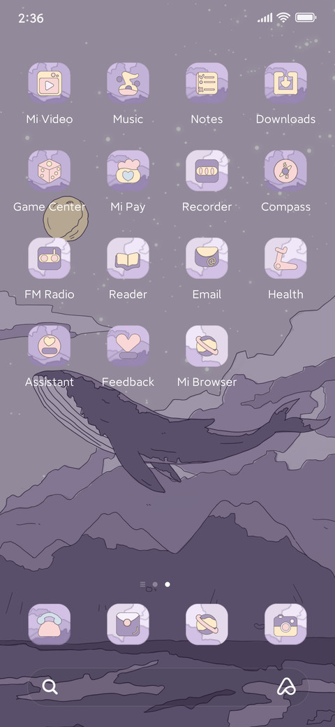 Mountain sea whale screenshot