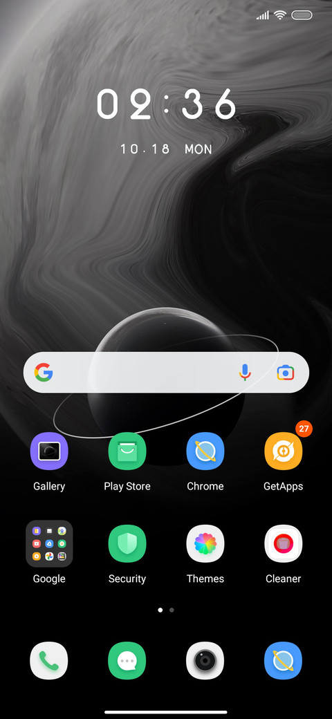 Triple space screenshot