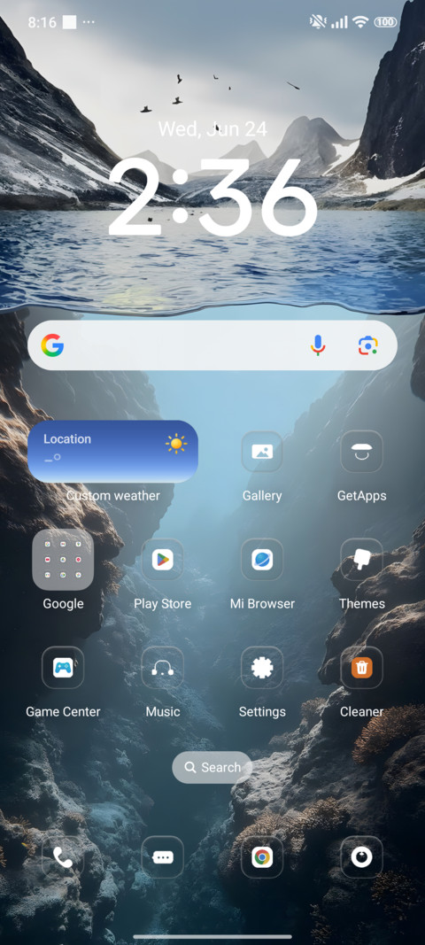 Alpha OS screenshot