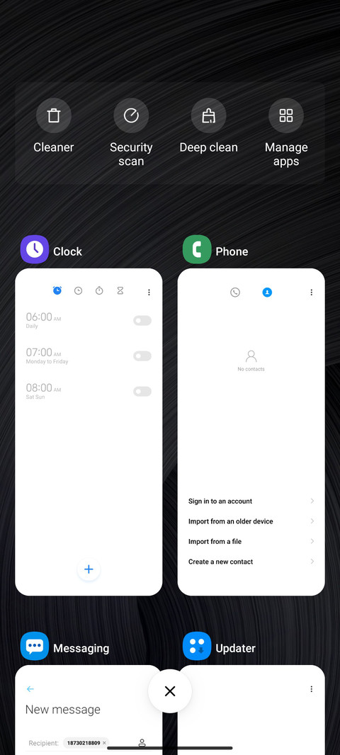Cosmo-X UI screenshot