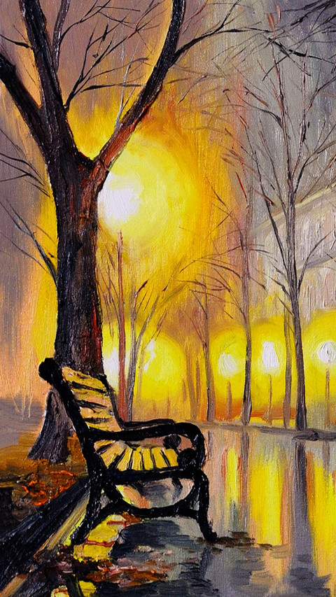 Landscape oil painting screenshot