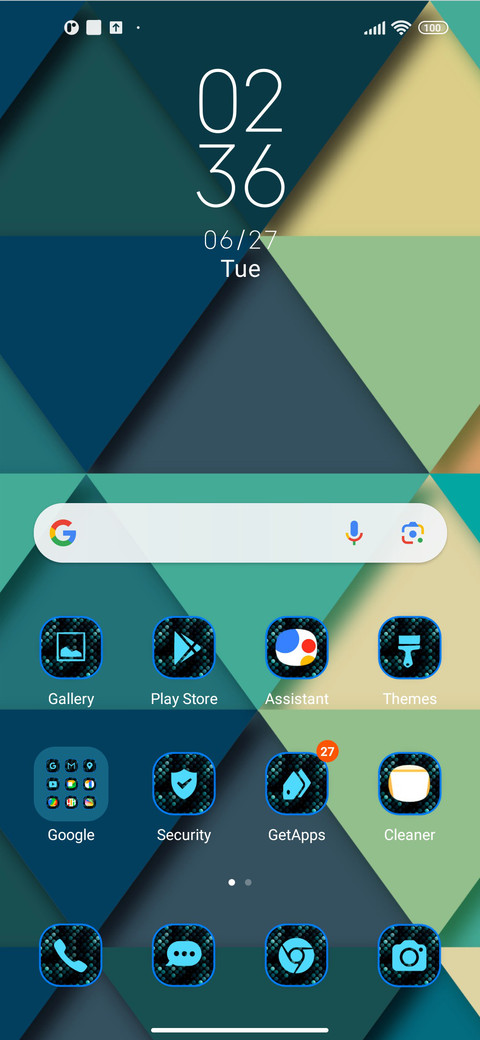 abstract triangle screenshot