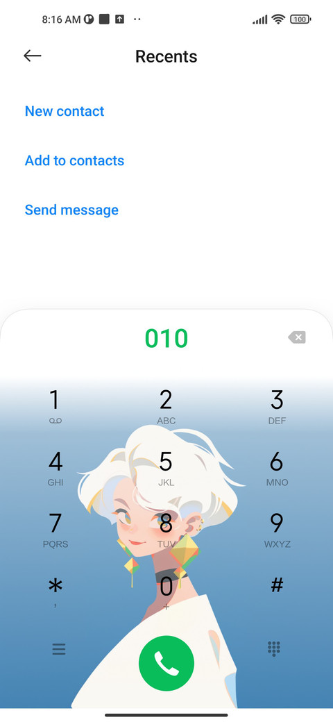 The girl in white screenshot