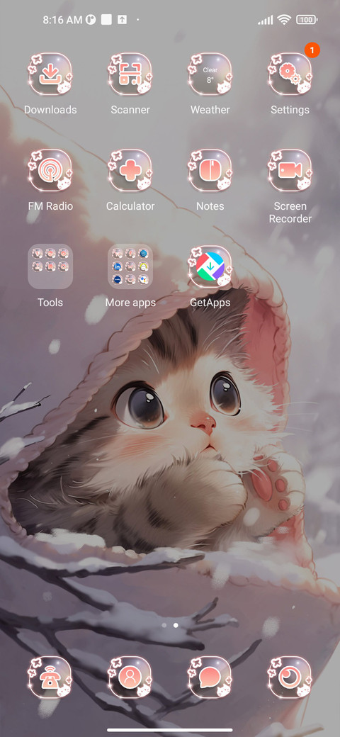 Cats Watch Snow screenshot
