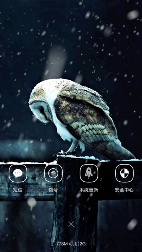 猫头鹰【自定义头像,文字,下雨特效】 screenshot