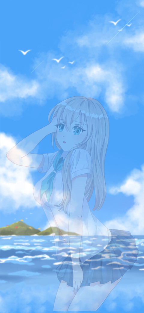 情人节 海滩女友 screenshot