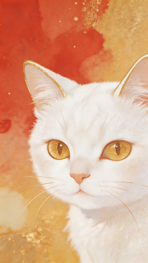 Close up of soft and cute cat screenshot