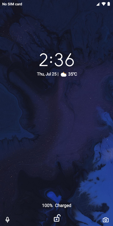 Android Q Dark screenshot