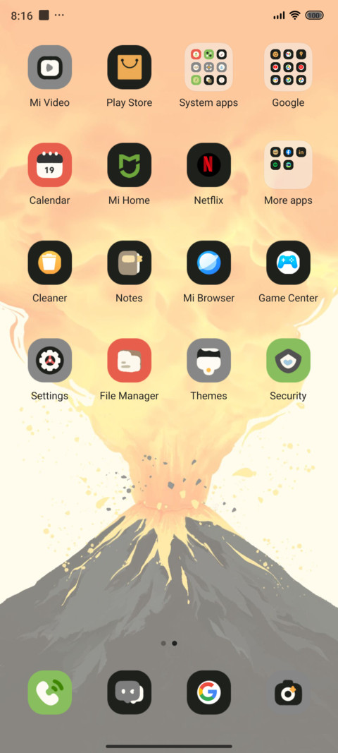 Volcano screenshot