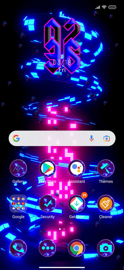 Neon 3D Design screenshot