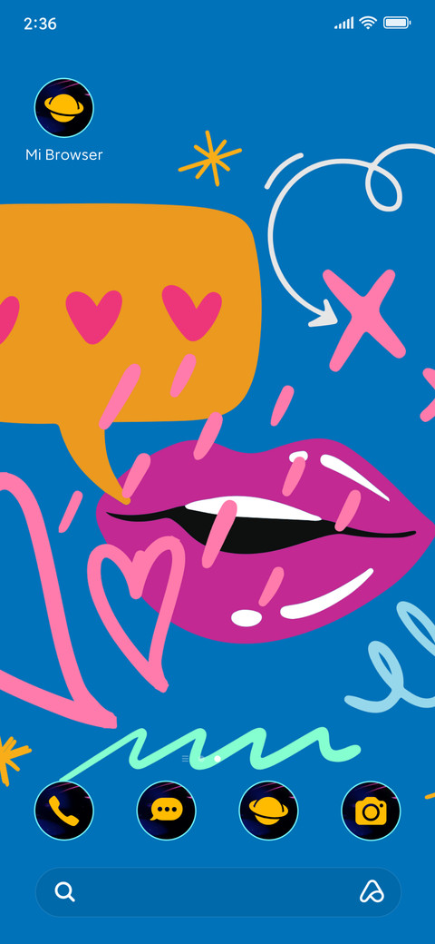 pop art lips screenshot
