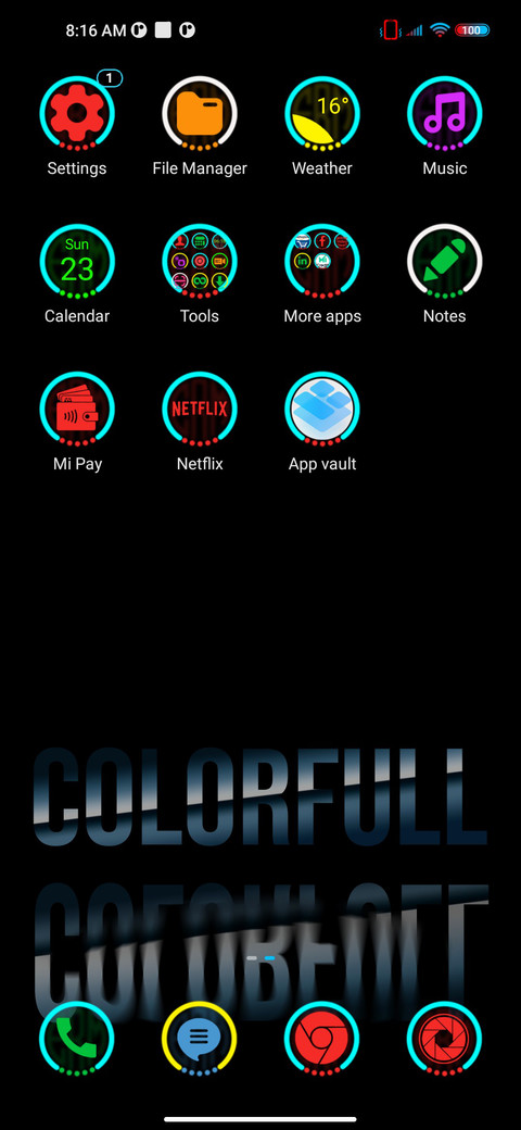 ColorfullClock screenshot