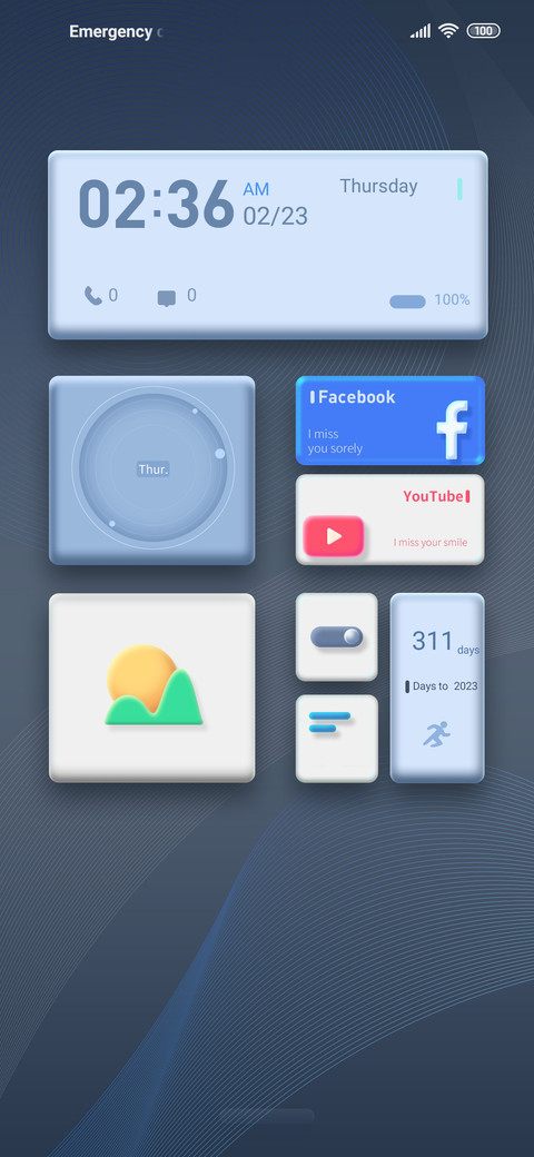 Simple Blue screenshot
