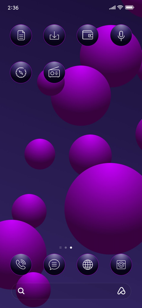 Bubbles Abstract_3MDS screenshot