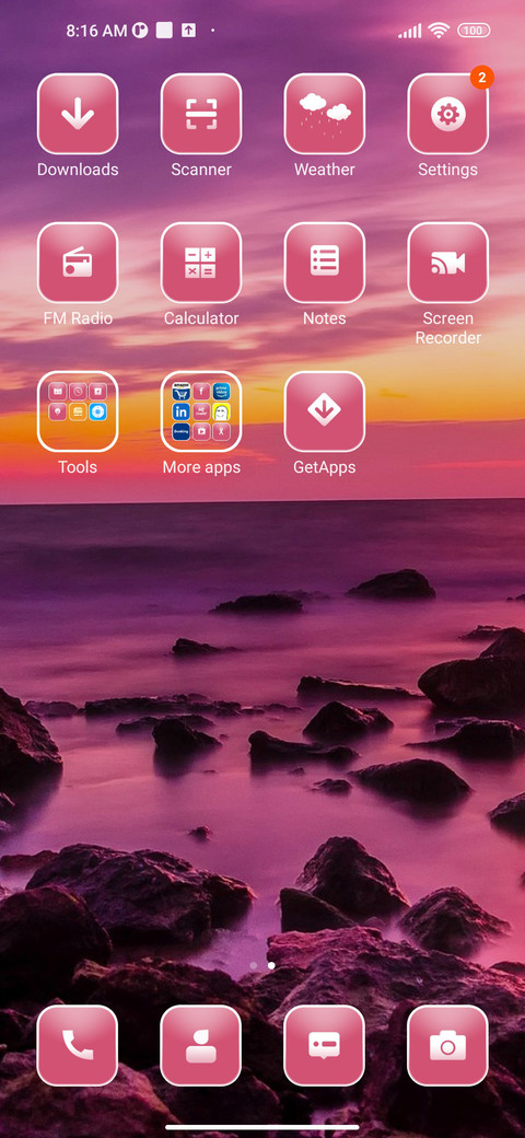 Beach in Spring screenshot