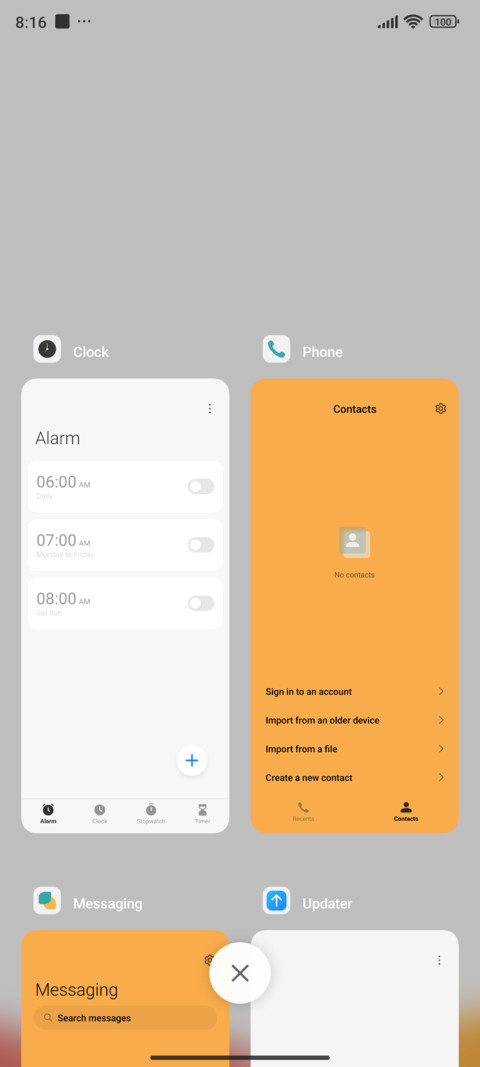 Simple color screenshot