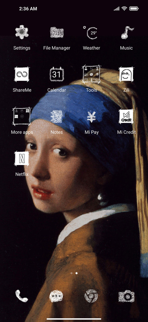 Pearl earring screenshot